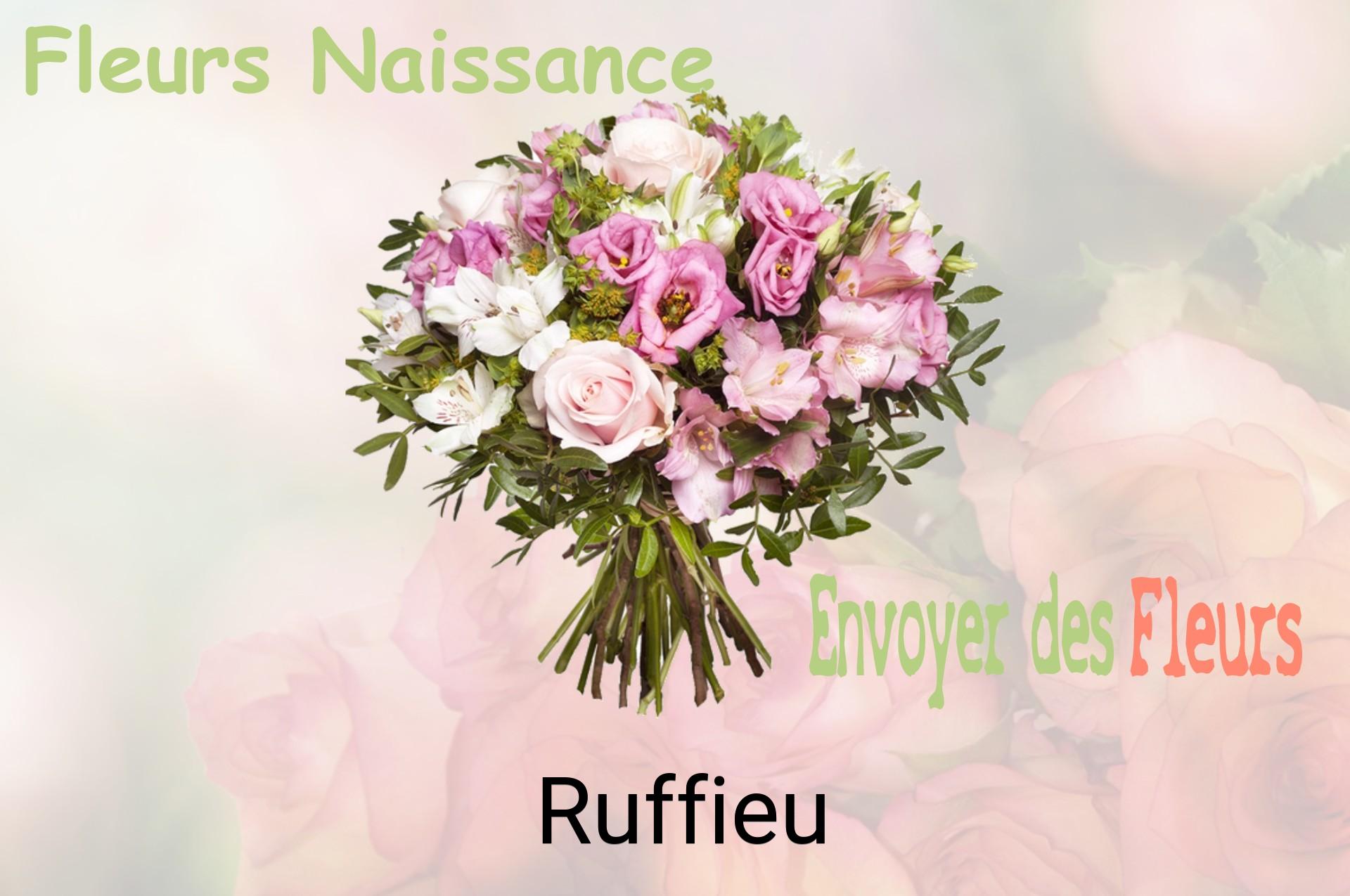 Bouquet de fleurs de naissance livré à Ruffieu
